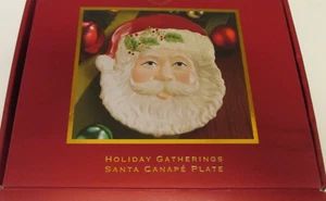 Lenox Holiday Gatherings Santa Canape Plate New in Box - Picture 1 of 3