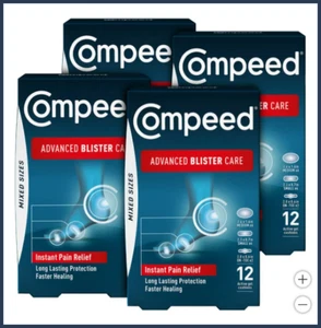 Compeed Blister Patch 48 Count - Waterproof Hydrocolloid Cushions 4 Pain Relief - Picture 1 of 4