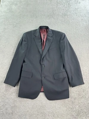 Chaqueta de Traje Charles Tyrwhitt 44 R Negra Lana Calce Ajustado Premium Elástico Natural Foto 1 de 4