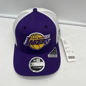 NEW ERA 9Seventy Los Angeles Lakers Trucker Stretch Snapback Hat Adjustable Cap - Picture 1 of 9