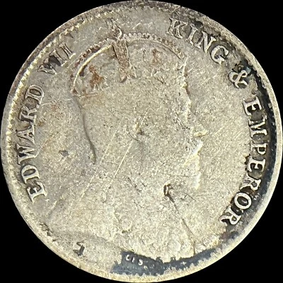 ASENTAMIENTOS DEL ESTRECHO. 1903, 5 centavos, plata Foto 1 de 4