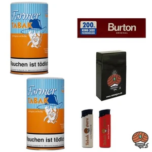 Farmer Pfeifentabak Dose 2x 160g, Burton Hülsen, Zubehör - Bild 1 von 6