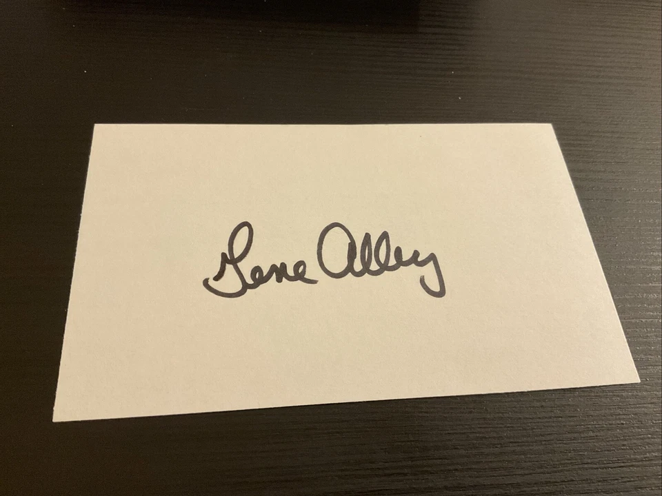 Tarjeta índice firmada por Gene Alley 3X5 (piratas) (debut en 1963) Foto 1 de 1