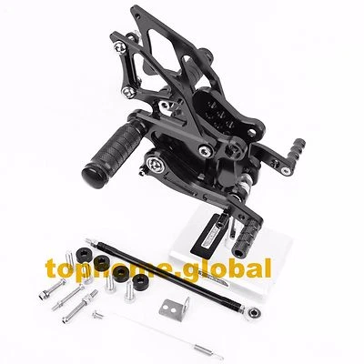 Комплект задних регулируемых черных ножных колышков тормозов для Kawasaki Ninja 300 2013-2016 2015 - Изображение 1 из 4