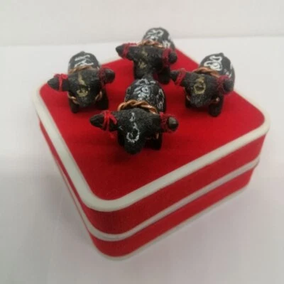 Kwai Tanu​ Buffalo Carrying Skull Tailandés​ Amuleto MagTalismán Potente​ Protección Foto 1 de 3