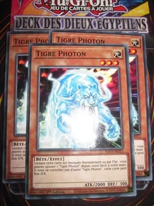 YU-GI-OH! PLAYSET (3 CARTES) TIGRE PHOTON EGO1-FR013 EDITION 1 FRENCH - Picture 1 of 1