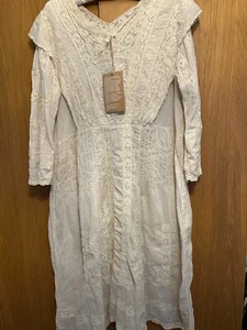 BNWT Magnolia Pearl Batiste embroidered cotton lace dress F/S Edwardian style - Picture 1 of 15