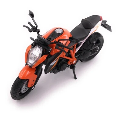 Welly KTM Modell Motorrad Bike Super Duke R Orange Lizenzprodukt 1:18 - Bild 1 von 4