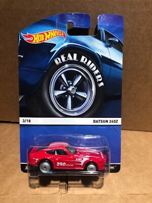 1/64 HOT WHEELS REAL RIDERS 3/18 DUTSUN 240Z ROJO Foto 1 de 2
