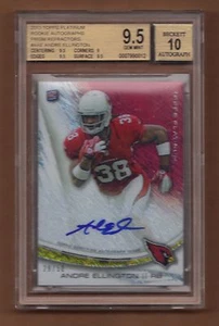 2013 Topps Platinum ANDRE ELLINGTON Rookie Auto Prism Refractor BGS 9.5 10 29/50 - Picture 1 of 1