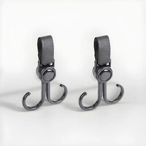 3 Pack Hook Holder Baby Stroller Hooks Hanger Cart Storage Clip for Light Use - Picture 1 of 8
