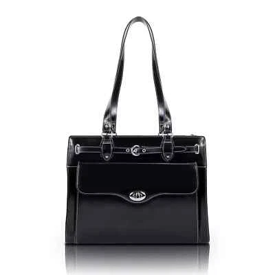 McKlein USA Joliet Black Leather Tote MSRP $440 - Image 1 of 4