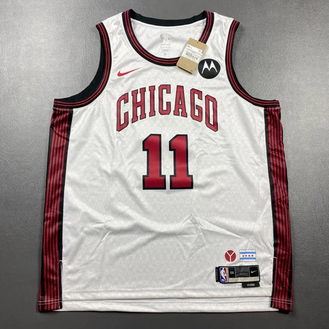 100% Authentic Demar DeRozan Nike Bulls City Edition Swingman Jersey 56 2XL Cover
