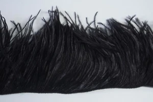 FLECOS DE PLUMA DE AVESTRUZ DE 12"" - NEGROS 3-6"" Artesanía/Recorte/Halloween/Disfraz/Moda - Imagen 1 de 2