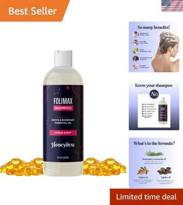 Champú voluminizador de biotina Folimax - Cuidado natural del cabello para adelgazar el cabello Foto 1 de 4