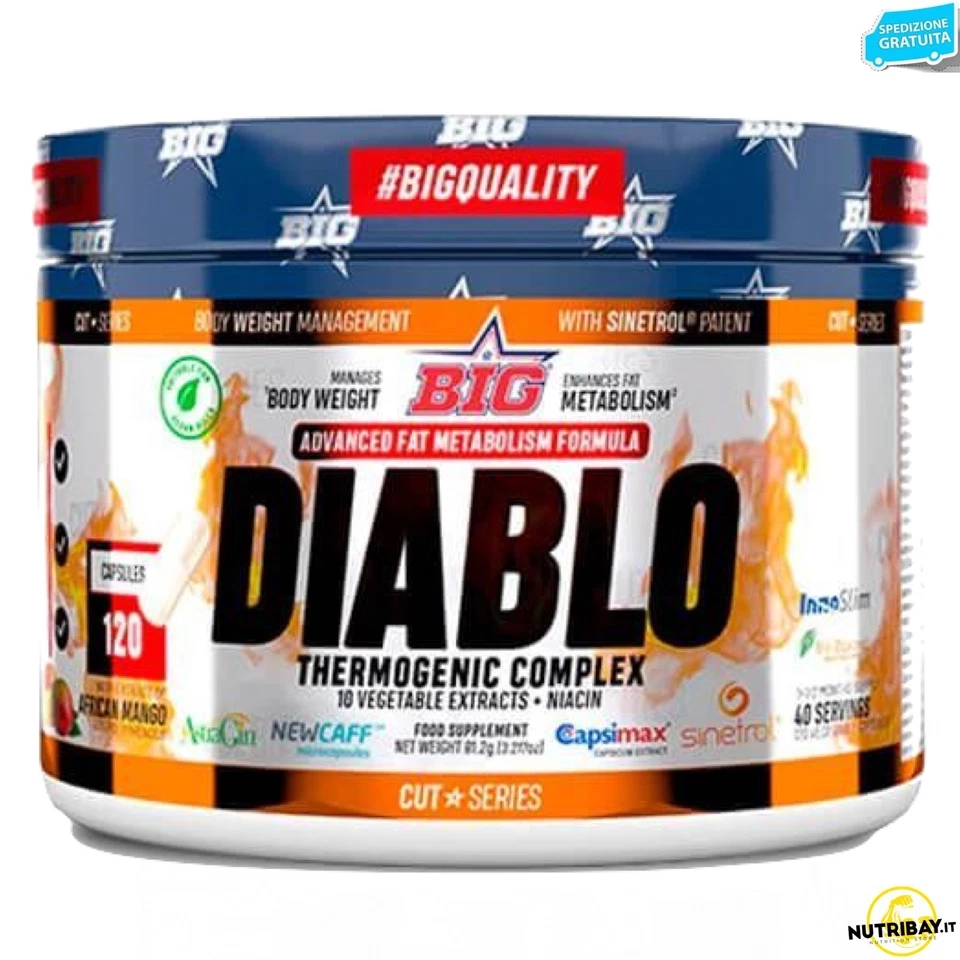 Big Diablo Thermogenic Complex - 120 caps Termogenico brucia grassi