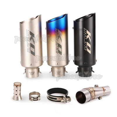Silenciador tubo escape enlace medio ajuste deslizable para Kawasaki Ninja 300 Z300 2013-2018 Foto 1 de 4