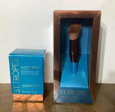 Sunlit Skin Bronzing Tint Plus Tan St. Tropez ,1oz Bronzer & Applicator Brush - Image 1 of 4