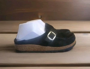 Birkenstock Buckley Zoccoli Scarpe Donna Taglia 6 Nero - Foto 1 di 12