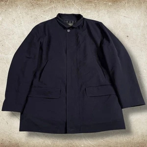 Ermenegildo Zegna Trofeo Overcoat Car Coat Size XL Blue Preppy Removable Liner - Picture 1 of 17