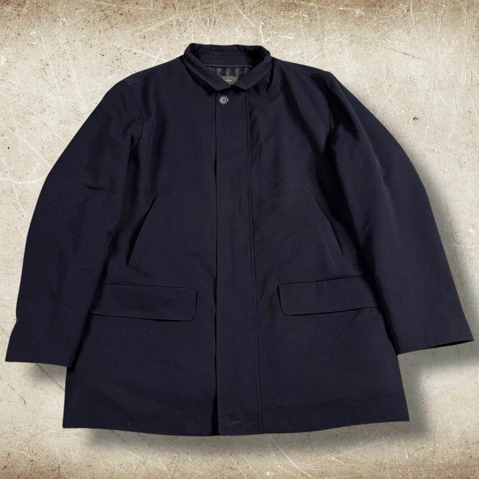 Ermenegildo Zegna Trofeo Overcoat Car Coat Size XL Blue Preppy Removable Liner - Image 1 of 4