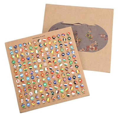  291 Pcs Countries of The World Pin Country Board Flag Push Pins Map - image 1 of 4