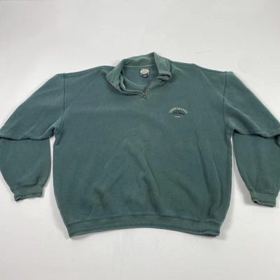 Suéter Tommy Bahama Para Hombres Extra Grande Verde Cuarto Cremallera Pullover Relax Marlin Foto 1 de 4