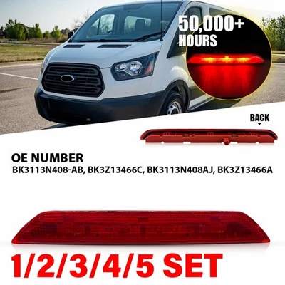 Tercera luz de freno trasera LED para Ford Transit 150 250 350 350HD 2015-2020 1-5SET Foto 1 de 4