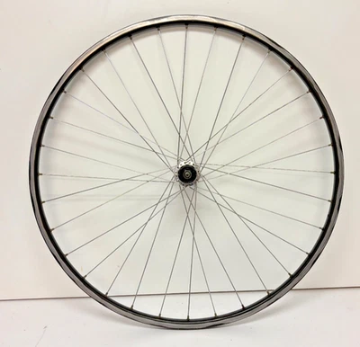 Винтажное заднее колесо с 32 спицами серое алюминиевое 700C Shimano 600 FH-6402 ступица ЧИСТОЕ - Изображение 1 из 4