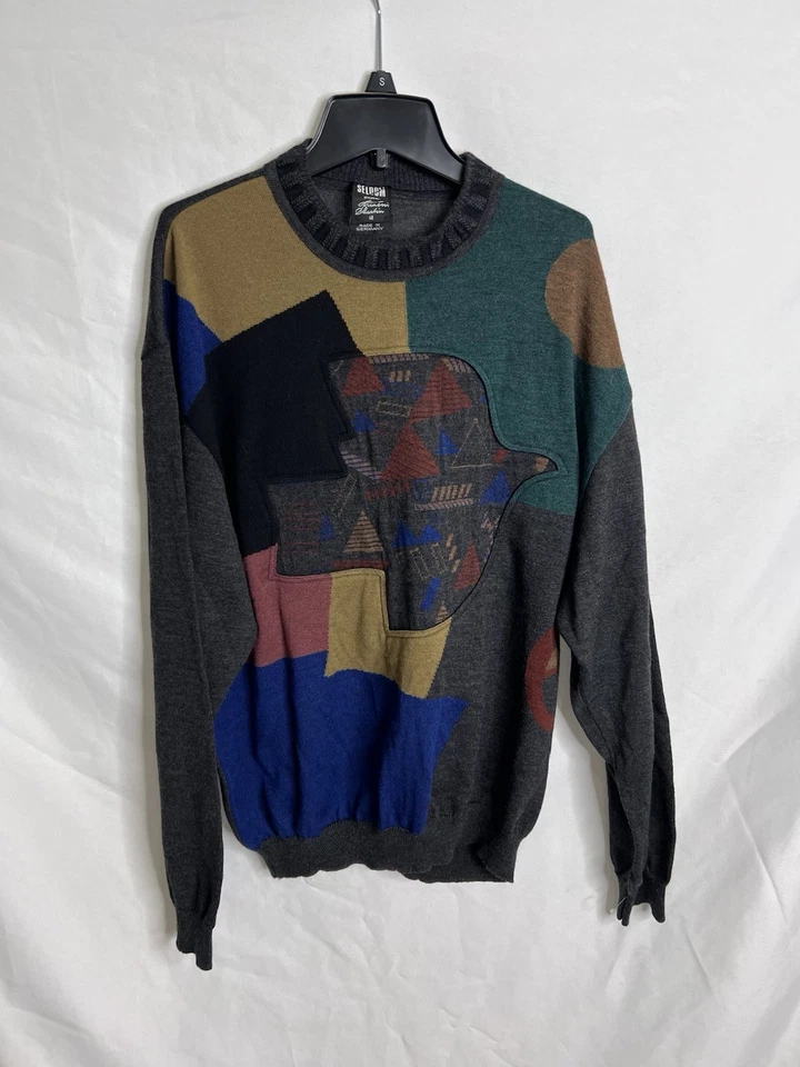Vintage selten gestylt von François Martin Herren Pullover Gr. 48 / M - Bild 1 von 4