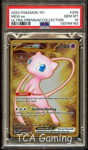 PSA 10 GEM MINT Mew Ex 205/165 GOLD METAL Ultra Premium PROMO Pokemon Card 162 - Picture 1 of 3
