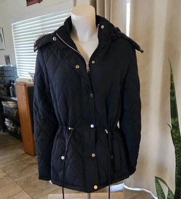 Colección YMI-Chaqueta de Invierno Mujer (Talla L) Color Azul Marino, Detalle Cintura Foto 1 de 4