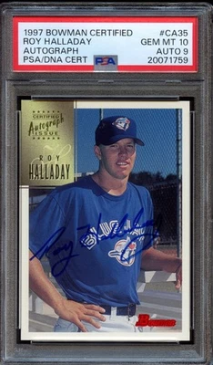 1997 Bowman Certified Roy Halladay (Auto) - HOF Rookie RC - PSA 10 GEM MINT - Image 1 of 2