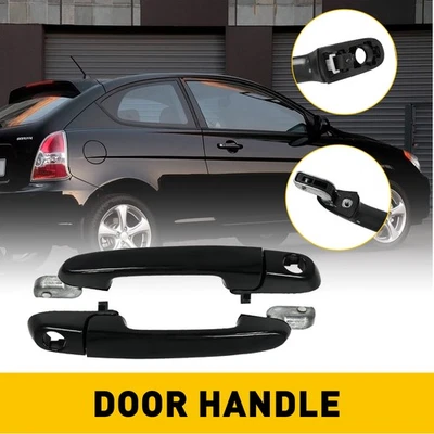 Left Right + Outer Handles for 2007 Door 2006 2008 2009 2010 2011 Hyundai Accent Foto 1 de 4