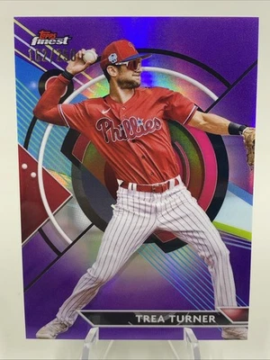 2023 Topps Finest Trea Turner Purple Refractor /250 🔥Phillies - Image 1 of 3