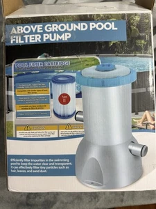 Pro Series 1000 GPH oberirdische Pool Filterpumpe, leistungsstarke Pool Kartuschenfilter - Bild 1 von 9