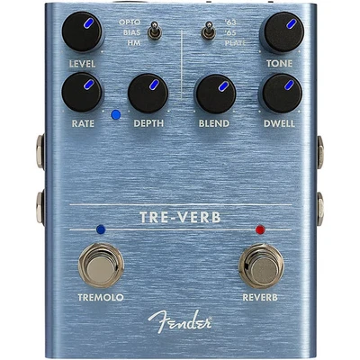 Pedal de efectos de trémolo y reverberación digital Fender Tre-Verb Foto 1 de 4