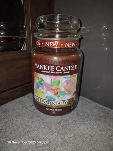 Salt Water Taffy Deerfield Yankee Candle LARGE 22 oz.  VHTF - Picture 1 of 6