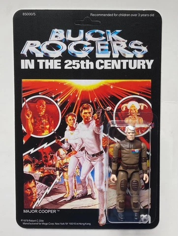 Custom made Major Noah Cooper 3 3/4 Buck Rogers Action Figure Vintage Style Cover
