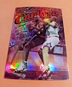 1997-98 Topps Finest Catalysts Gary Payton Refractor  #80 (w/peel) - Supersonics - Picture 1 of 3