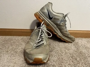 Nike Air Max+ 2012 Metallic Silver Total Orange 431873-008 Mens Size 13 - Picture 1 of 9