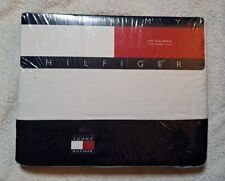 New Tommy Hilfiger Full Flat Sheet 100% Combed Cotton Large Flag