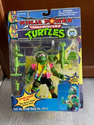 Teenage Mutant Ninja Turtles TMNT Ninja Power Sewer-Cyclin' Raphael 1996 sin usar, en caja Foto 1 de 4