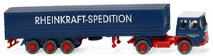 WIKING - MAN 4x2 con semi-telone a 3 assi Rheinkraft Spedition - 1/87 - WIK05... - Foto 1 di 1