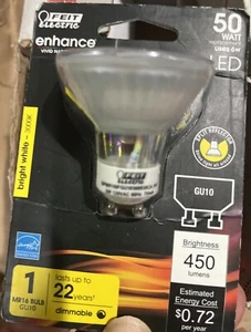 Feit Electric MR16IFG105930CA 120V 6W 3000K Bright White MR16 LED Light Bulb - Picture 1 of 5