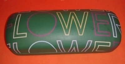 Estuche para gafas con flores verde y blanco y negro (para monturas) Foto 1 de 4