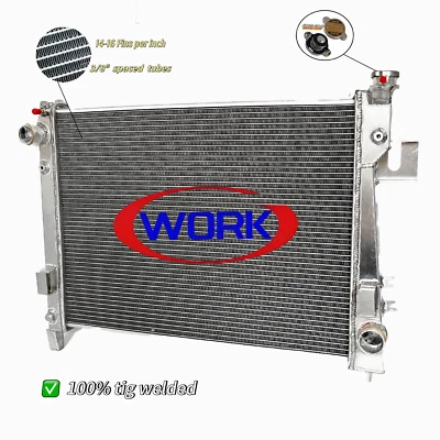 Radiador de aluminio para Dodge Ram 1500 2500 3500 2002-2008 2003 3,7 L/4,7/5,9 L Foto 1 de 4