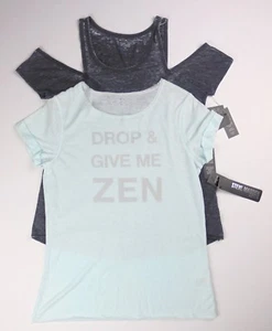 Juniors Steve Madden Active SET OF TWO Athletic tops sz XS Gray green  - Picture 1 of 12