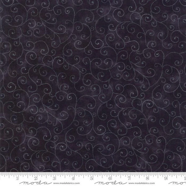 Moda Marble Swirls – Jet Black yardage 100% cotton - Image 1 of 1