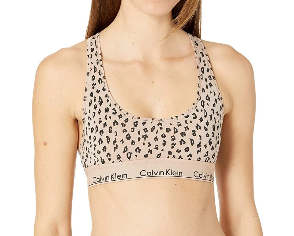Calvin Klein Modern Cotton Logo Bralette - F3785 - Image 1 of 1